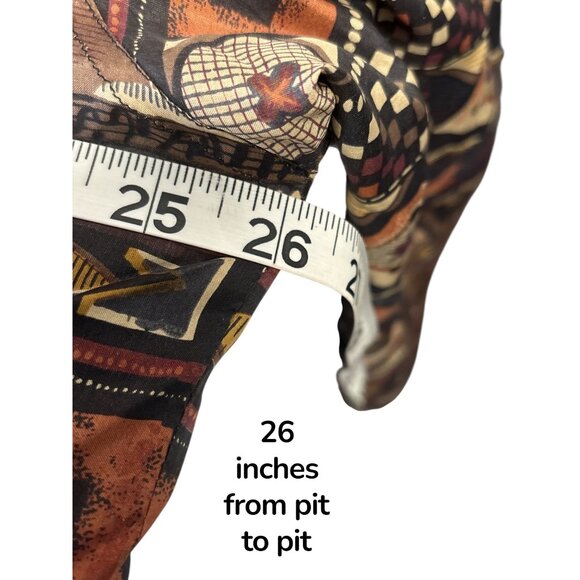 CoAco Vintage Silk Bomber Jacket L – Unisex Tribal Aztec Print Zip Up - Picture 9 of 12